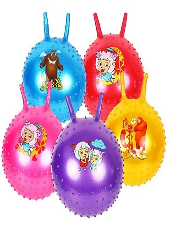 Smitex كرة القفز الفضائية القابلة للنفخ من سميتكس، 45 سم، كرة نطاطة، كرة نطاطة، كرة نطاطة للجلوس والقفز، ألعاب خارجية للأطفال (متعددة الألوان) (عبوة من قطعتين) - Image 5